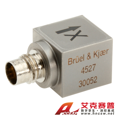 HBK 4527型  三軸加速度計，高溫，10 mV/g，側面接頭，氣密，M3螺紋孔，不含電纜