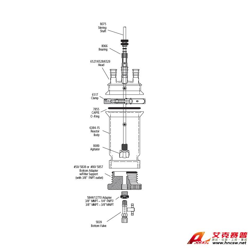 JULABO優(yōu)萊博 600ml 單層過濾釜，CRS6384-121