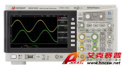 keysight是德 DSOX1102G 示波器：70/100 MHz，2 個(gè)模擬通道