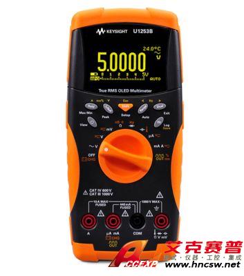 keysight是德 U1253B 手持式數(shù)字萬用表，4位半，OLED 顯示屏