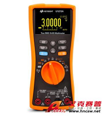 keysight是德 U1273A 手持式數(shù)字萬用表，4位半，IP54，OLED 顯